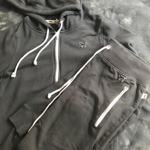 EUC Grey Tracksuit VS PINK
